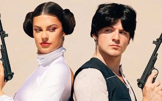 Hannah Stocking and Ondreaz in Star Wars