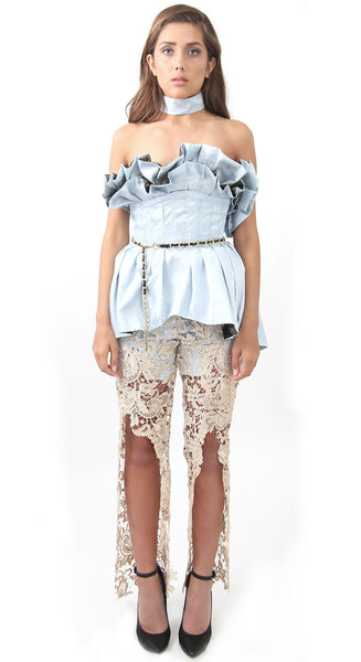 Gold Lace Pants – Lisa N. Hoang