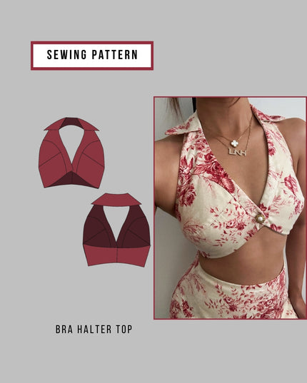 Bra Top Halter Sewing Patten