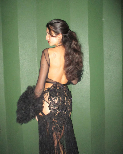 Black Embellished Gown - Lisa N. Hoang