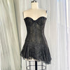 Grey Lace Corset Dress