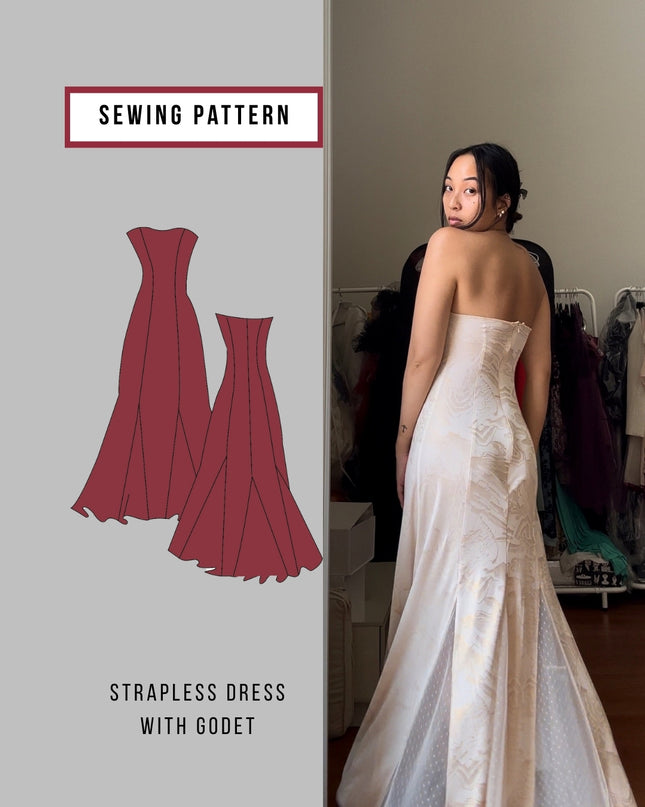 Sweetheart Dress With Godet