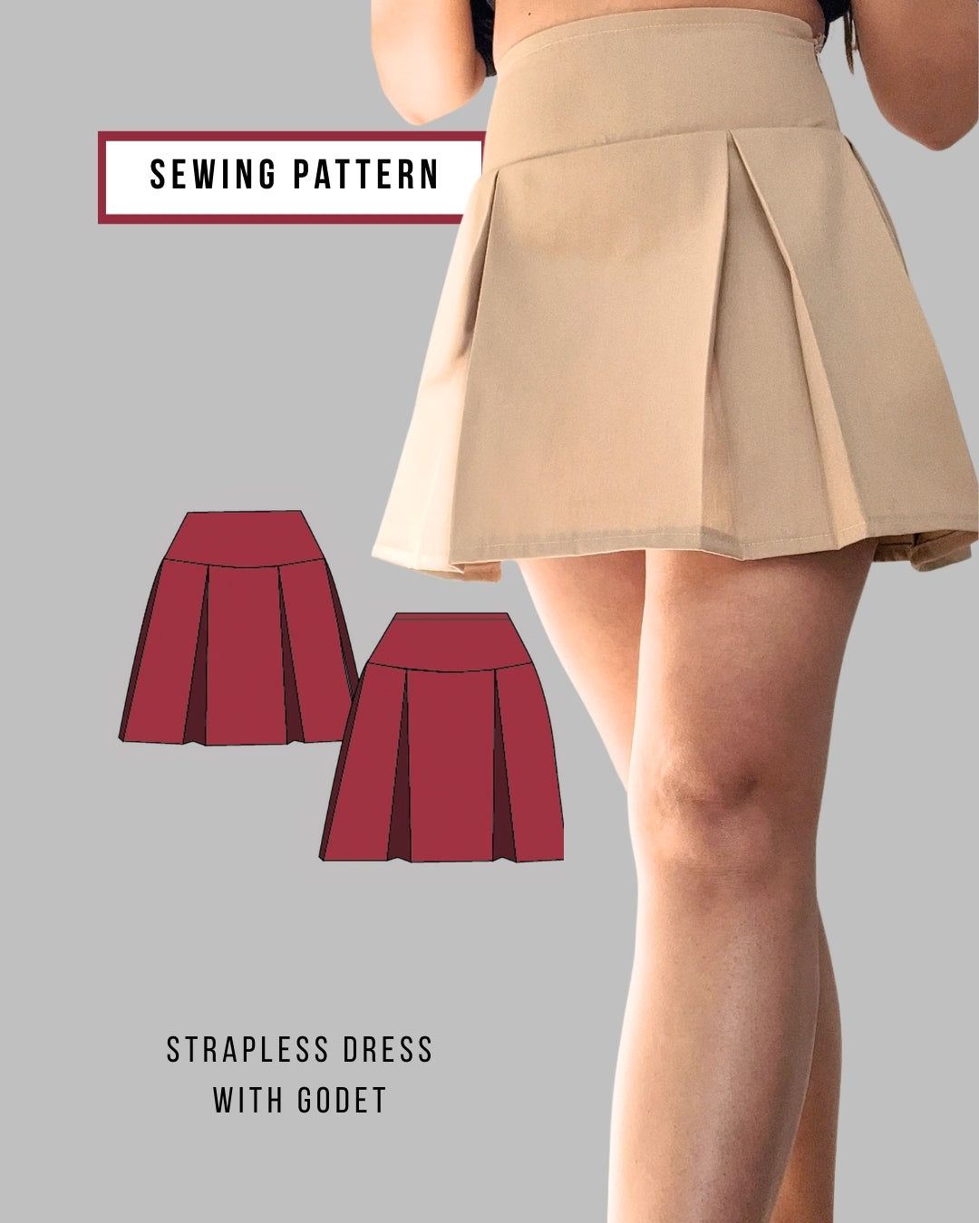 Box Pleat Skirt Sewing Pattern – Lisa Hoang