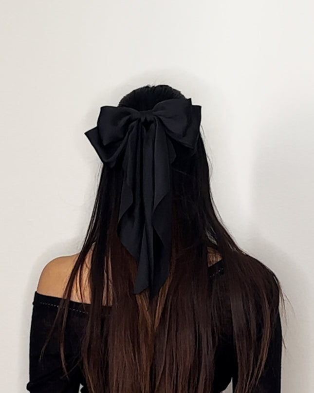 Long Ribbon Hair Bow