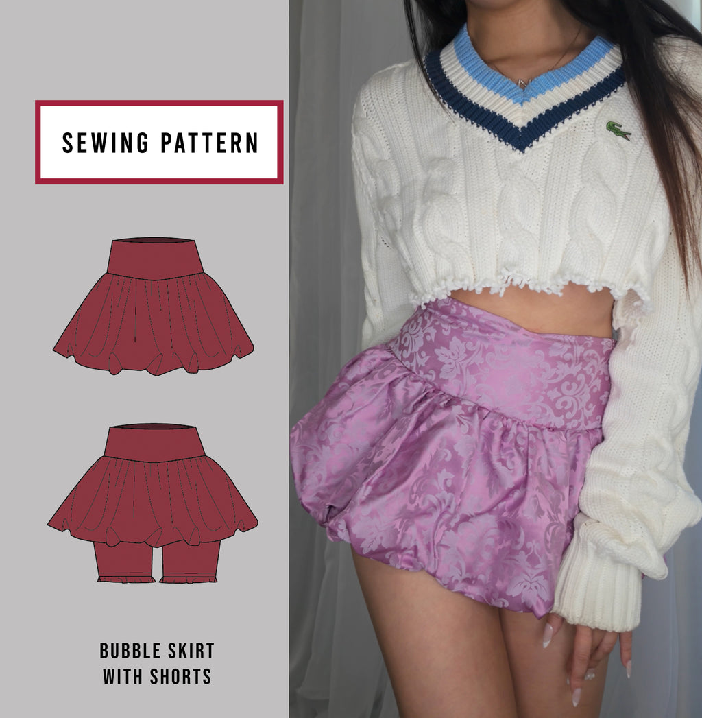 Bubble Skirt with Shorts Sewing Pattern