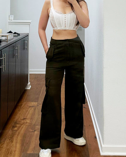 High Waisted Cargo Pants Sewing Pattern