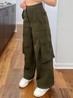 High Waisted Cargo Pants Sewing Pattern