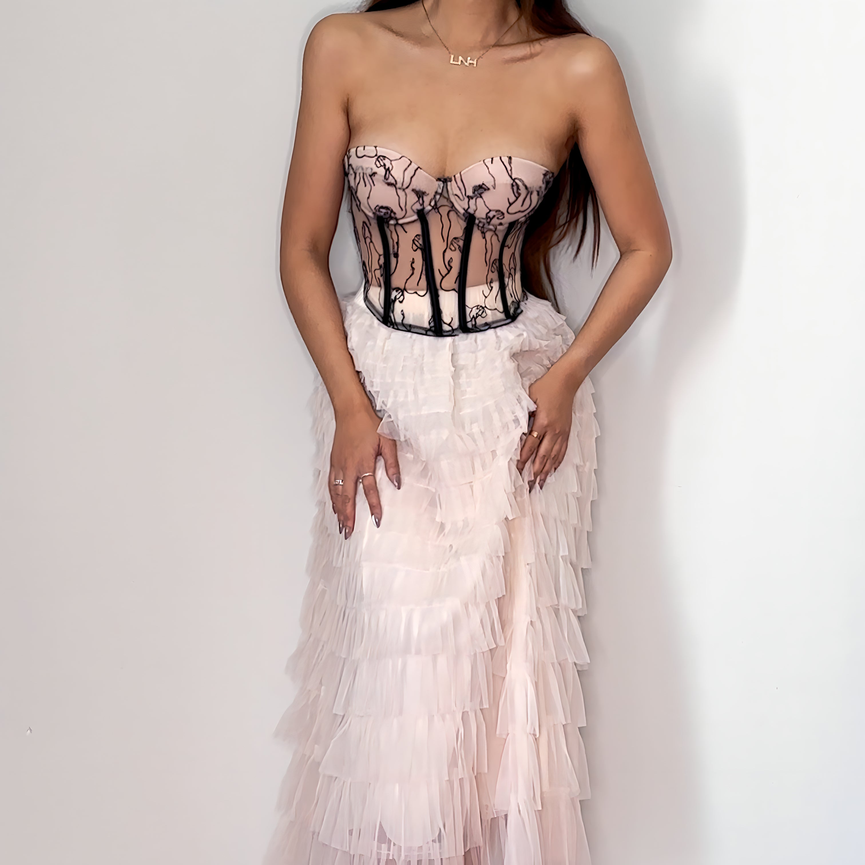 Ivory Tulle Ruffle Skirt – Lisa N. Hoang