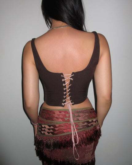 Fold Over Collar Corset Sewing Pattern