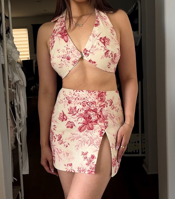 A Line Front Split Skirt Sewing Pattern