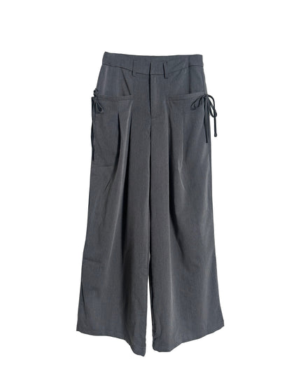 Grey Trousers with Bow
