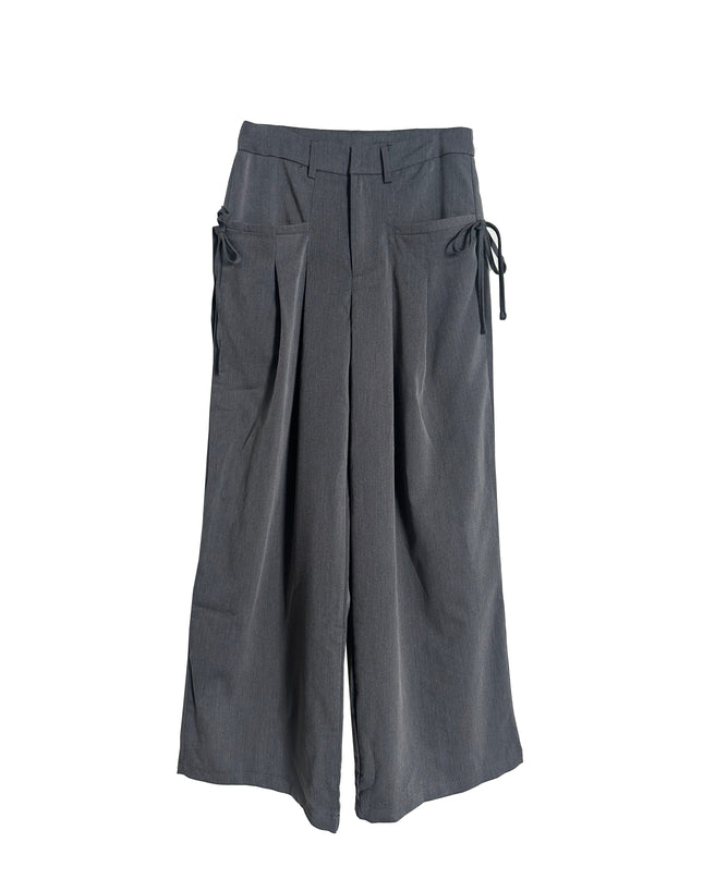 Grey Trousers with Bow