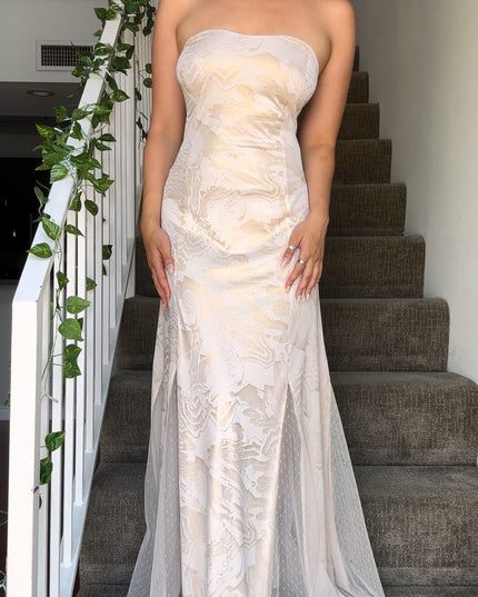Sweetheart Dress With Godet