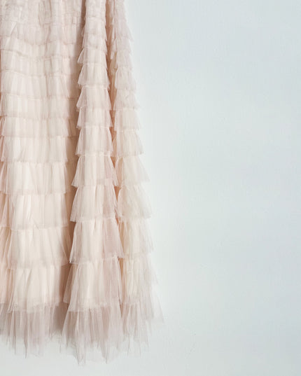 Ivory Tulle Ruffle Skirt