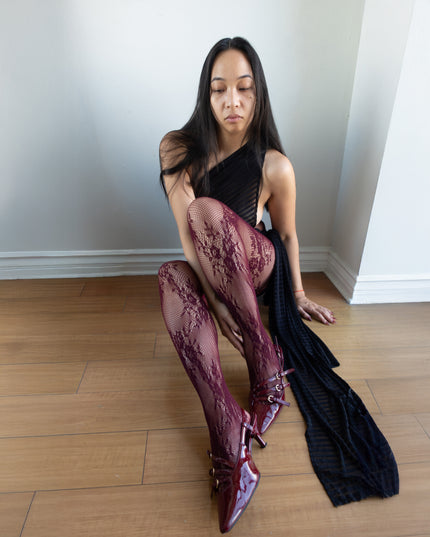 Sheer Striped Dress