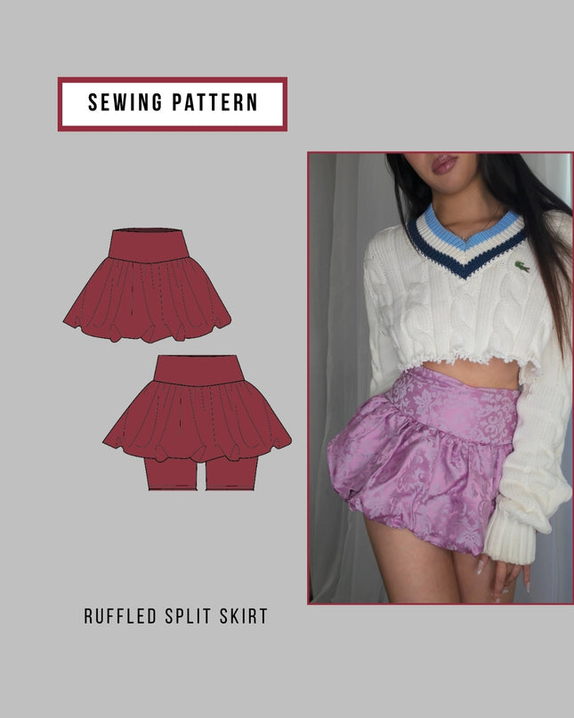 Bubble Skirt with Shorts Sewing Pattern