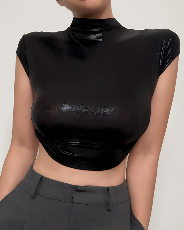 Open Back Mock Neck Sewing Pattern