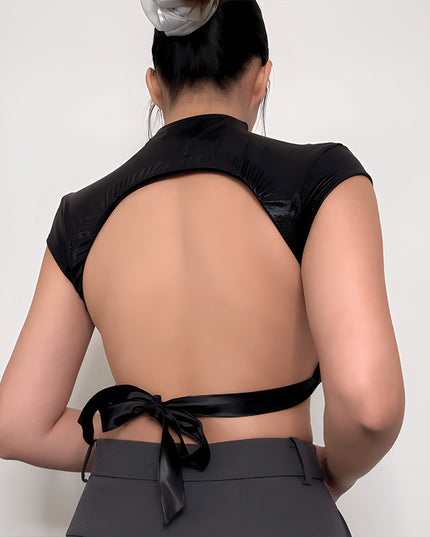 Open Back Mock Neck Sewing Pattern