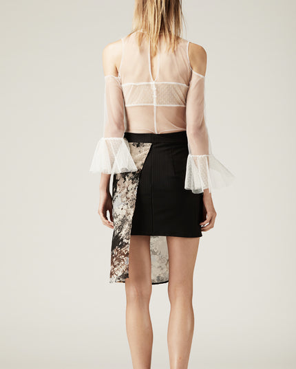 Asymmetrical Chiffon Skirt