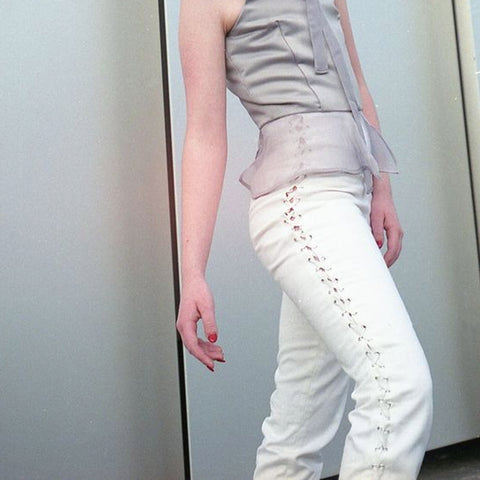 Lace Panel Pants