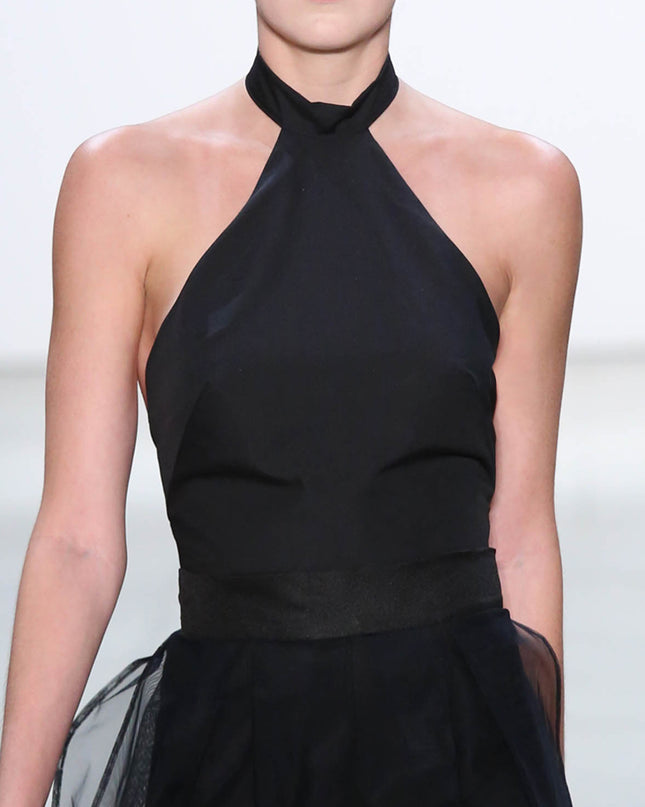 Black Halter Top