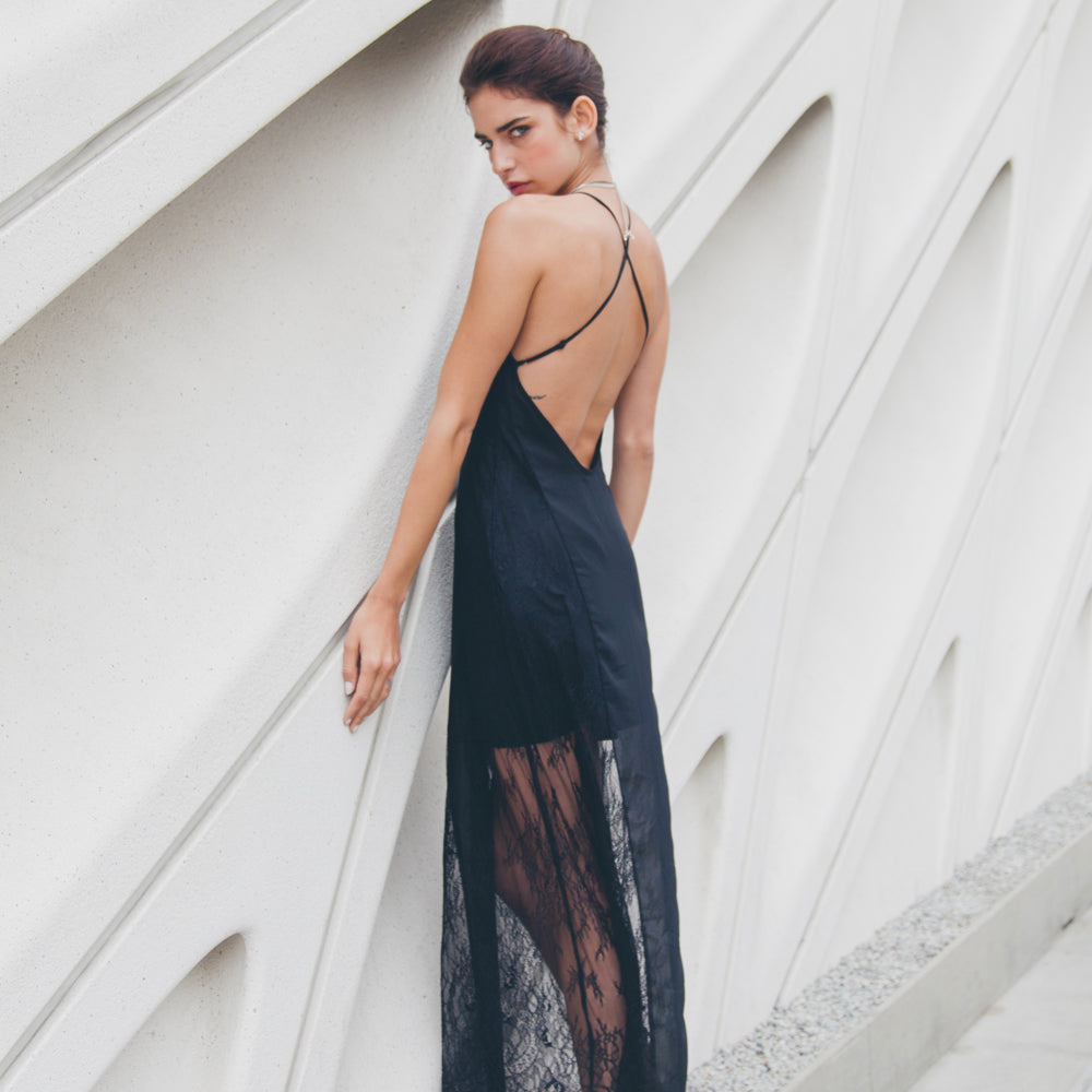 Black Lace Slip Dress Lisa N. Hoang Black Lace Slip Dress Lisa N. Hoang