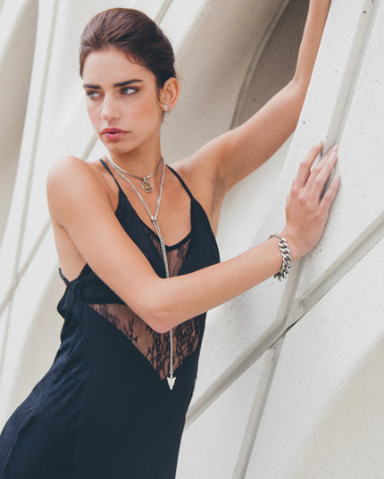 Black Lace Slip Dress