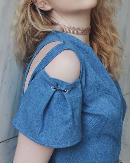 Denim Wrap Dress