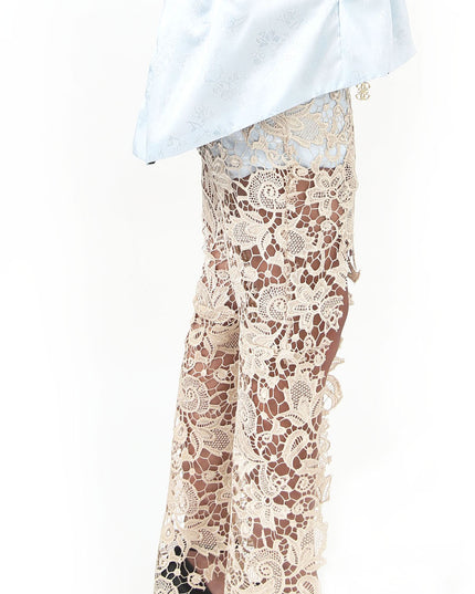 Gold Lace Pants - Lisa N. Hoang