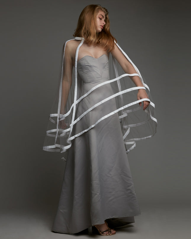 Grey Hi Low Gown