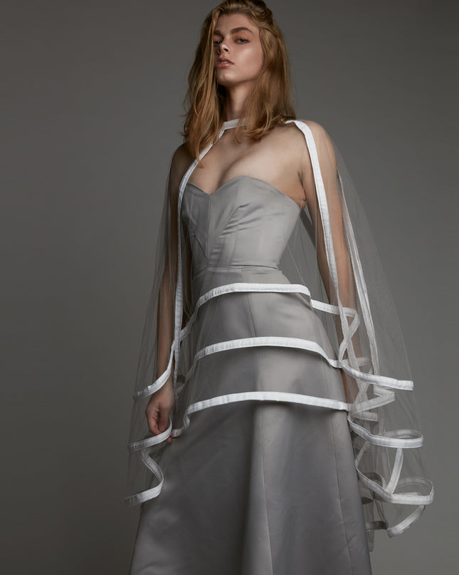 Illusion Skirt with White Denim