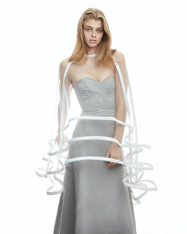 Illusion Skirt with White Denim