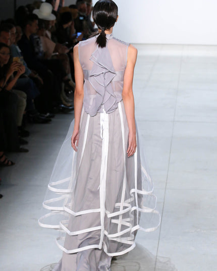 Illusion Skirt with White Denim
