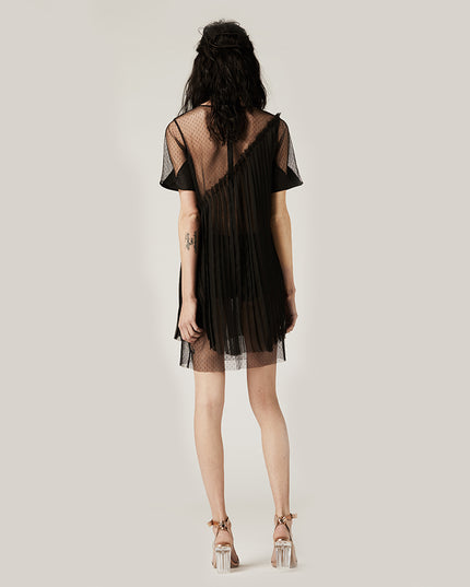 Black Pleated Dress