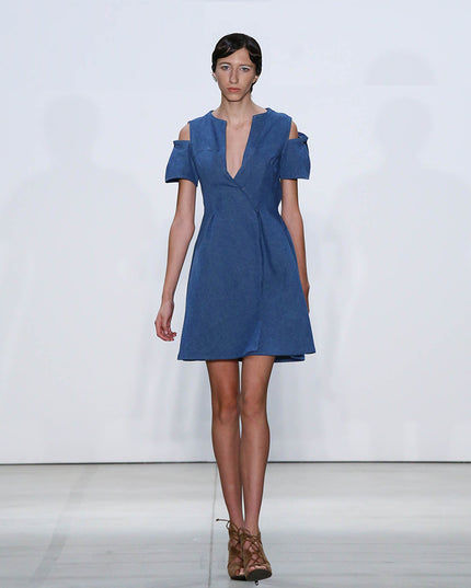 Denim Wrap Dress