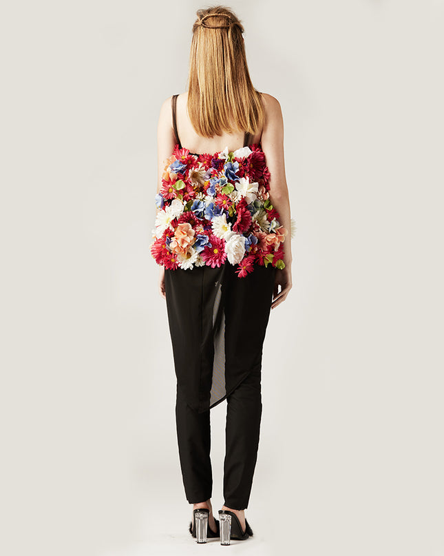 Floral Mesh Top