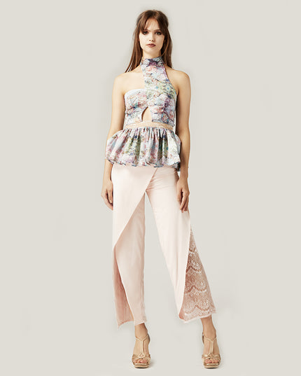 Pink Asymmetrical Pants