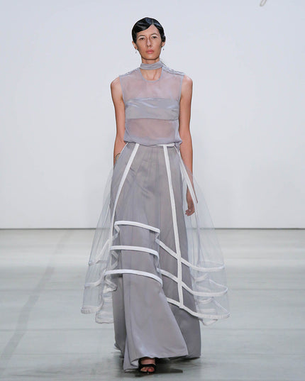 Illusion Skirt with White Denim