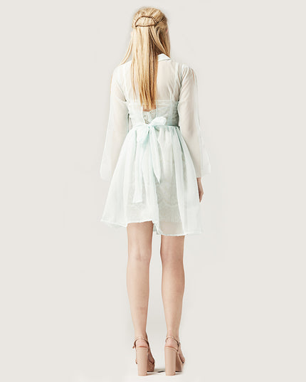 Mint Chiffon Dress