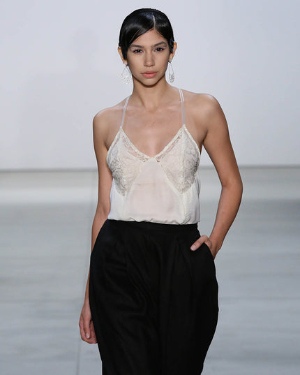 Off White Draped Camisole