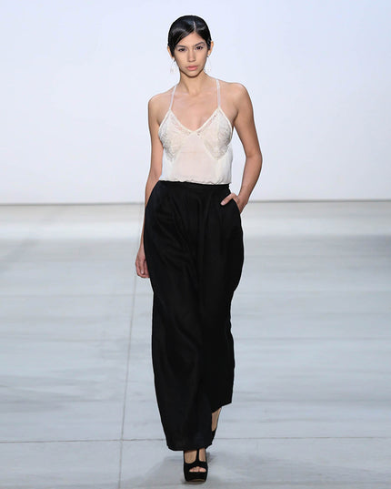Off White Draped Camisole