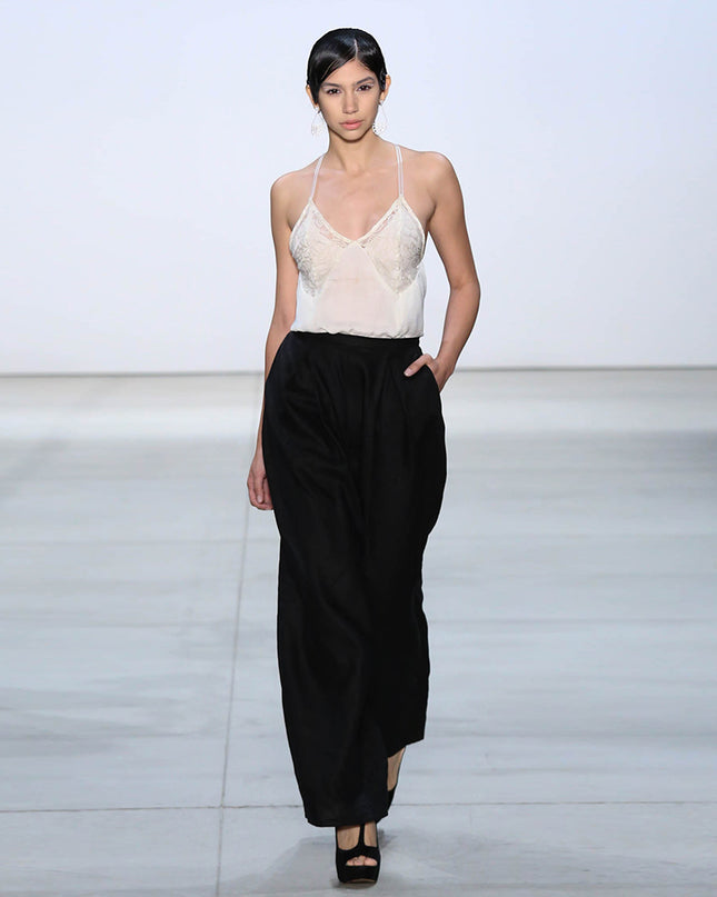 Off White Draped Camisole