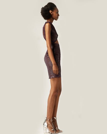 Purple Lace Dress