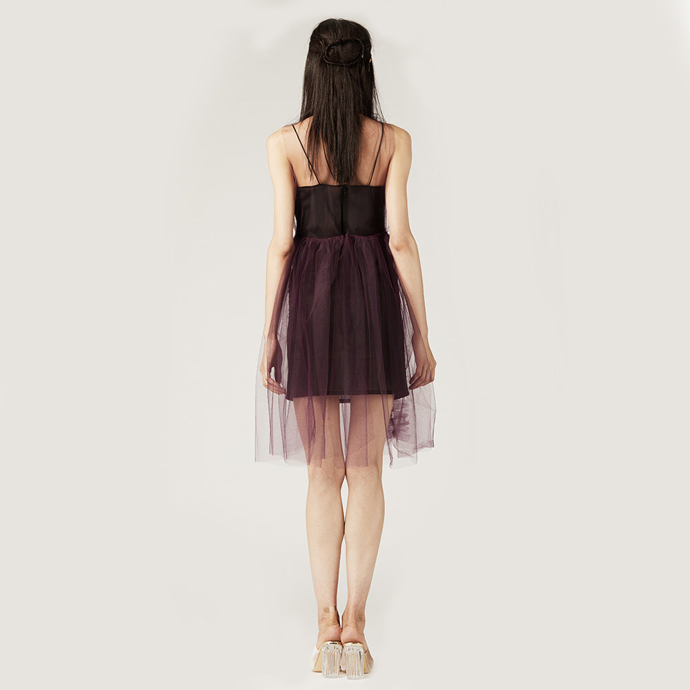 Purple Tulle Dress with Mesh Slip – Lisa N. Hoang