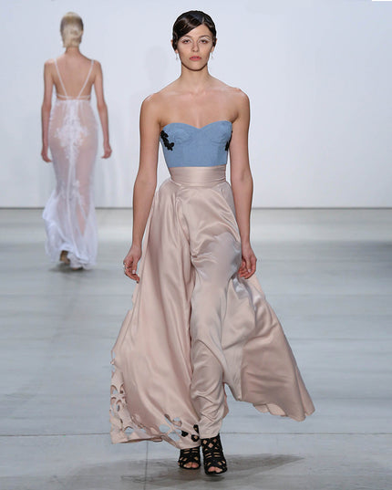 Satin Cutout Skirt
