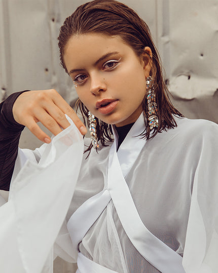 Tied Up Sheer Kimono