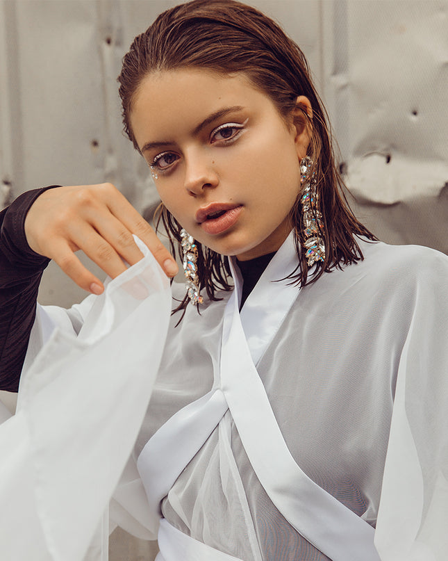 Tied Up Sheer Kimono