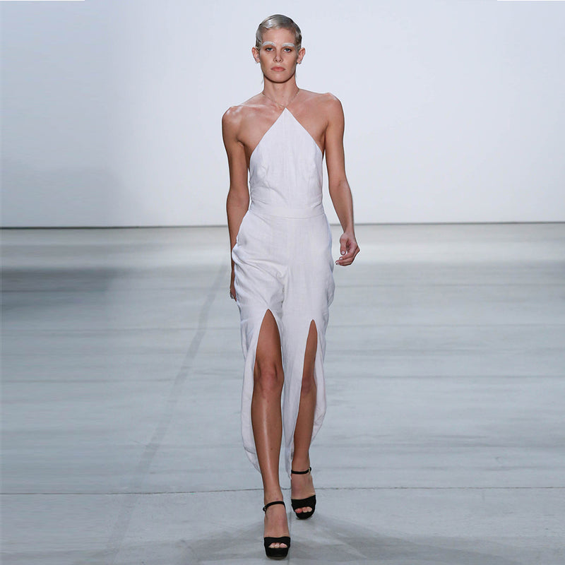 White Linen Jumpsuit