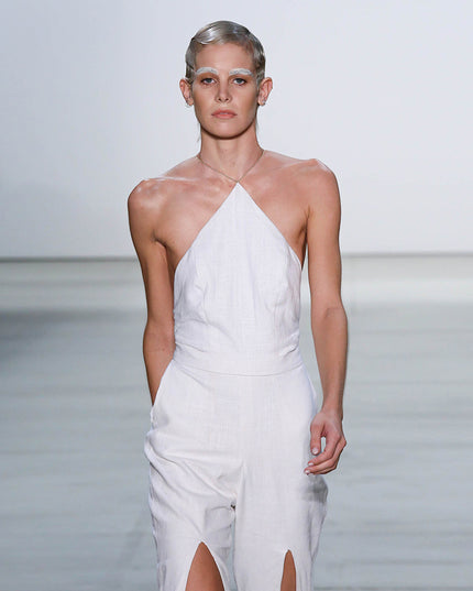 White Linen Jumpsuit