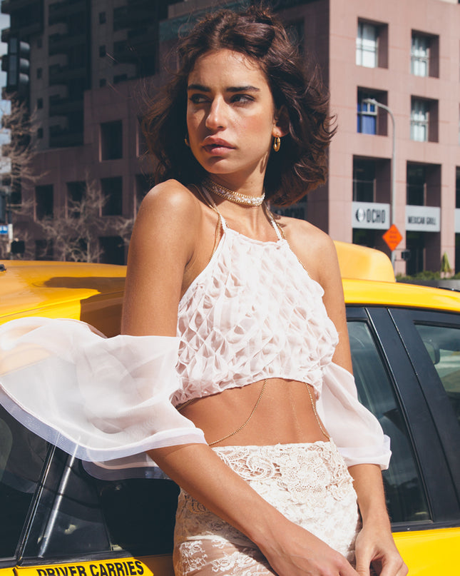 Smocked Crop Top